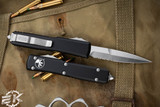 Microtech Ultratech OTF Automatic Knife Black 3.4\" Bayonet Satin Serrated 120-5