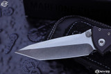 Marfione Custom Socom Elite Brass Inlay 4" Tanto Stonewash