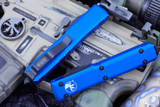 Microtech Ultratech Blue OTF Bayonet Black Serrated 120-2BL