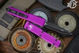 Microtech Ultratech OTF Automatic Knife Violet OTF D/E 3.4\" Dagger Black 122-1VI