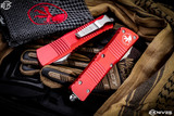 Microtech Combat Troodon OTF Automatic Red 3.4\" Dagger Satin 142-4RD