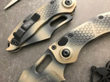Microtech/Borka Blades Stitch Tan Camo Auto M390 Serrated 169-2TC