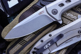 Zero Tolerance 0801TI Rexford Titanium Flipper 3.5" Stonewash ZT 0801TI