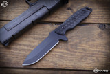 Emerson Government Mule Fixed G10 Handles 4.8" Black 154CM, Nylon Sheath