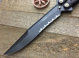 Microtech Tachyon III Balisong SE Black Serrated 173-2DLC