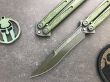 Microtech Tachyon III Green Balisong SE 173-1GR