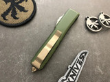 Microtech Ultratech OD Green Contour Bronze DE Double Full Serrated 122-D15OD