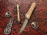 Microtech UTX-85 Tan OTF Apocalyptic M390 Tanto 233-10APTA