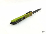 2015 MICROTECH ULTRATECH ZOMBIE GREEN DE OTF 3.4" BLACK COMBO 122-2Z
