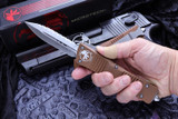 Microtech Combat Troodon OTF Automatic Knife D/E 3.8" 204P Satin Serrated 142-6TA