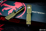 Microtech UTX-70 OD Green OTF Automatic 2.4\" Drop Point Black 148-1OD