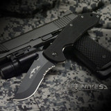 EMERSON KNIVES SUPER COMMANDER 4" BLACK COMBO BLADE