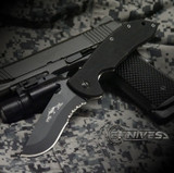 EMERSON KNIVES SUPER COMMANDER 4" BLACK COMBO BLADE