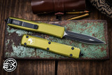 Microtech Ultratech OTF Automatic Knife OD Green 3.4\" Dagger Black Serrated 122-2OD