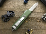 Microtech UTX-85 Green OTF S/E Satin Serrated 231-5GR