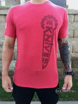 EKNIVES T-Shirt Vintage Red Next Level Tri-Blend