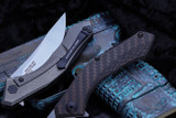 Zero Tolerance 0460 Sinkevich Bronze CF/Titanium Flipper 3.25" Stonewash ZT 0460