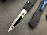 Microtech Marfione Halo IV Blue Accents Mirror Polish M390