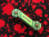 KEYBAR Chaves Knives Edition Green Titanium Skull Clip USN G9 1
