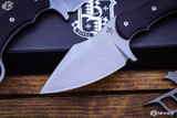 Borka Blades SRambit Black G10 3.5" N690 Stonewash