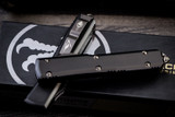 Microtech Ultratech OTF Hellhound Signature Black Knife 3.4" DLC 119-1DLCTS