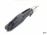 Microtech Marfione Sigil Black DLC Hand Rubbed Satin Blued Hardware