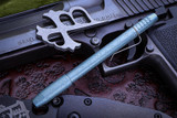 Ti2 Design/Borka Blades Techliner Shorty 5" Arctic Blue (Skull Etch) Magnetic Cap