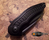 BROUS BLADES BIONIC BLACK FLIPPER KNIFE BLACK PLAIN BLADE