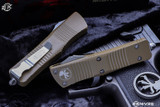 Microtech Troodon OTF Automatic Knife Tan 3.4" XHP Stonewash Serrated 138-11TA
