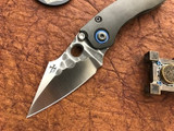 Borka Blades Custom Mini Stitch Titanium Satin Rock Grind M390