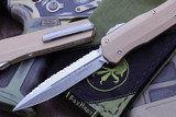 Microtech Cypher Tan Smooth D/E SW Serrated 242S-12TA John Wick 3