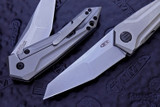 Zero Tolerance 0055 Gus Cecchini Titanium Flipper 3.75" Stonewash ZT 0055