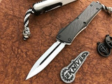 Microtech Custom Storm Trooper Carbon Fiber Combat Troodon DE White