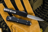 Microtech UTX-70 OTF Automatic Knife 2.4\" Dagger Stonewash 147-10