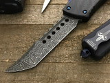 Microtech Marfione Custom Hellhound Combat Troodon CF/TI Vegas Forge Spirograph Damascus