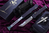 Marfione HALO VI Black Alloy Antique Green Accents Hellhound Tanto M390 TT Bronze Stonewash USN GX