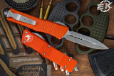 Microtech Combat Troodon Orange OTF Automatic 3.8\" Dagger Stonewash 142-10OR