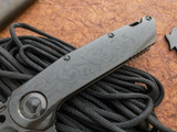 Microtech Custom/Marfione Warhound Folder Filagree DLC Ghost Finish M390