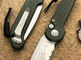 Microtech LUDT OD Green Auto M390 Satin Serrated 135-5OD