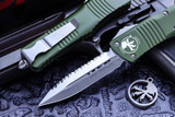 Microtech Combat Troodon OD Green OTF Automatic Knife 3.8" D/E Satin Serrated 142-6OD