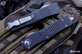 Microtech Troodon OTF Automatic Knife D/E 3" Dagger Black Serrated 138-2
