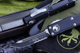 Microtech UTX-85 Black OTF Automatic 3" Tanto Black Serrated 233-2
