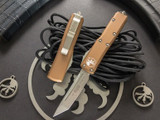 Microtech UTX-85 Tan OTF Stonewash Tanto 233-10TA