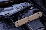 Microtech Ultratech Tan OTF Automatic Knife G10 D/E 3.4" Black 122-1GTTA