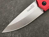 Kershaw Launch 2 Red Auto Knife 3.4" Stonewash