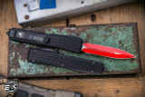  Microtech Ultratech "Sith Lord" OTF Automatic Knife 3.4" Dagger Red Serrated 122-3SL