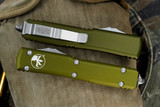 Microtech Ultratech OTF Automatic Knife OD Green 3.4" Satin Drop Point 121-4OD