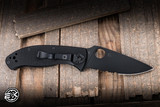 Spyderco Tenacious Folding Knife Black G10 3.4" 8Cr13MoV Drop Point Black Serrated C122GBBKPS