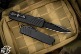Guardian Tactical RECON-035 Black OTF 3.3\" Drop Point Black Tactical 93111