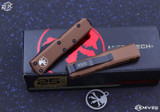 Microtech UTX-85 Tan OTF Automatic T/E 3" Black Tanto 233-1TA